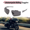 Motorcycle Goggles Grey Lens White Frame Tri-acetel Cellulose