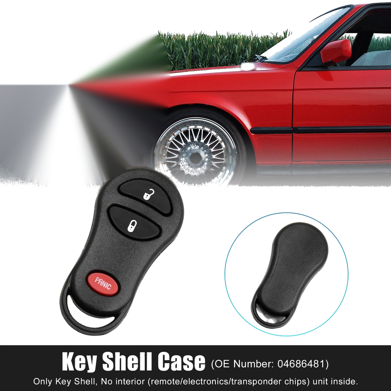 Dodge Key Fob Shell Case 3-Button (2001-2005)