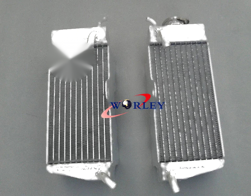 Honda CR250R CR250 Aluminum Radiator + Blue Hose (1985-1987)