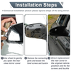 Ford Explorer Left Side Rearview Mirror Cover Cap Gloss Black (2016-2019)