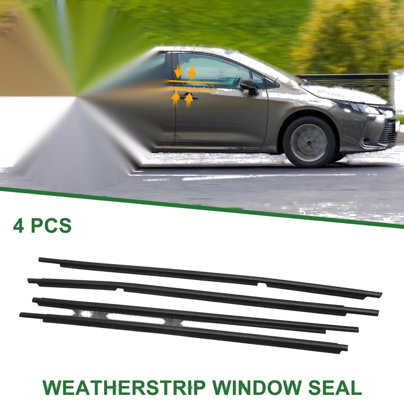 Toyota 4 x Weatherstrip Window Seal