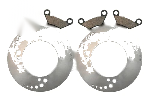 Polaris Scrambler 1000 2 x Disc Brake Rotors & Pads (2014–2019)