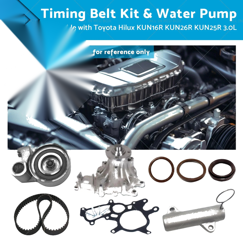 Toyota Hilux KUN16R KUN26R 3.0L Timing Belt & Water Pump Kit (05-17)