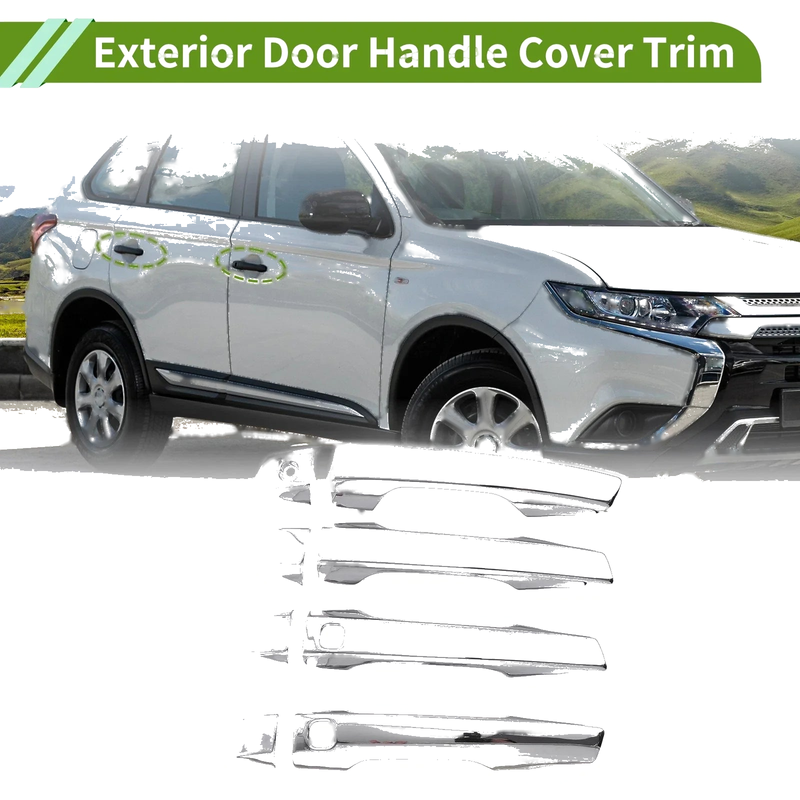 Mitsubishi Outlander (2022-2025) Silver Exterior Door Handle Cover Trim