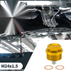Car Motorcycle Boat Gold Tone 1 x M24x1.5 Engine Oil Drain Plug with Gasket