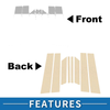 Ford Territory (2019-2021) Silver Tone 8 x Door Pillar Window Trim