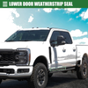 Ford F-250 (1997-2007) - 1 Pair Black Rubber Car Window Weatherstrip