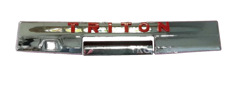 Mitsubishi L200 Triton Tailgate Handle Cover Trim Red Chrome (2019-2020)