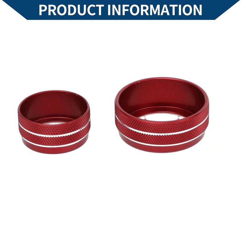 Jeep Compass (2021-2023) 3 x Pcs AC Media Volume Tune Switch Knob Cover Ring