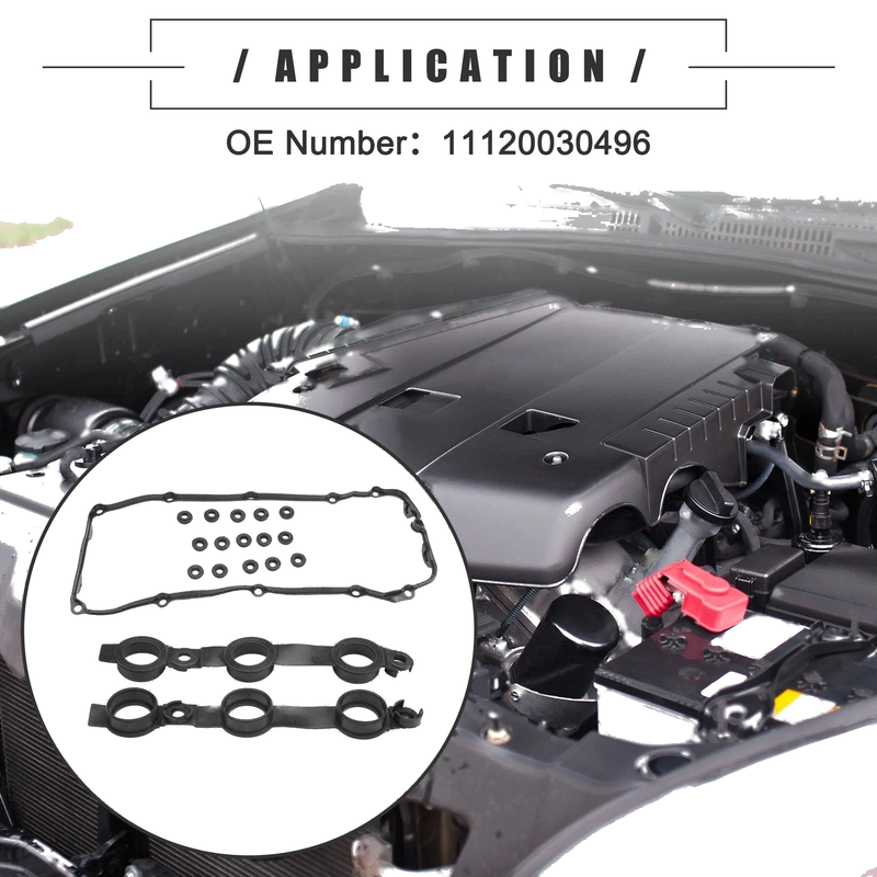 BMW X3 Valve Cover Gasket & Grommet Seal Rubber (2004 - 2006)