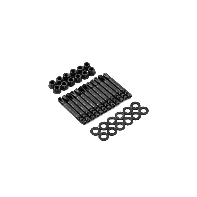 Ford SB 289 302 351 Windsor 12 Point Black Oxide Intake Manifold Studs