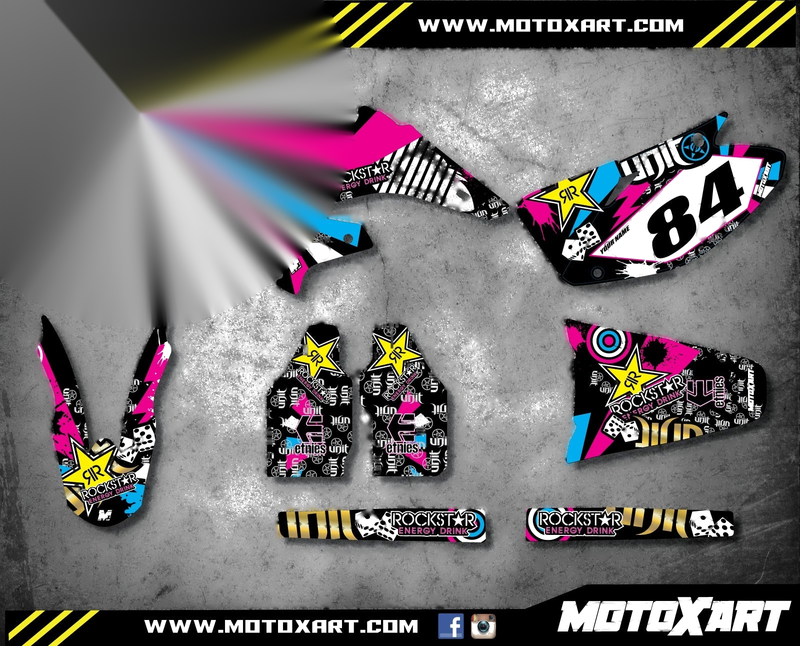 Honda CR 125 (2002-2012) - RUSH STYLE Stickers Full Custom Graphic Kit