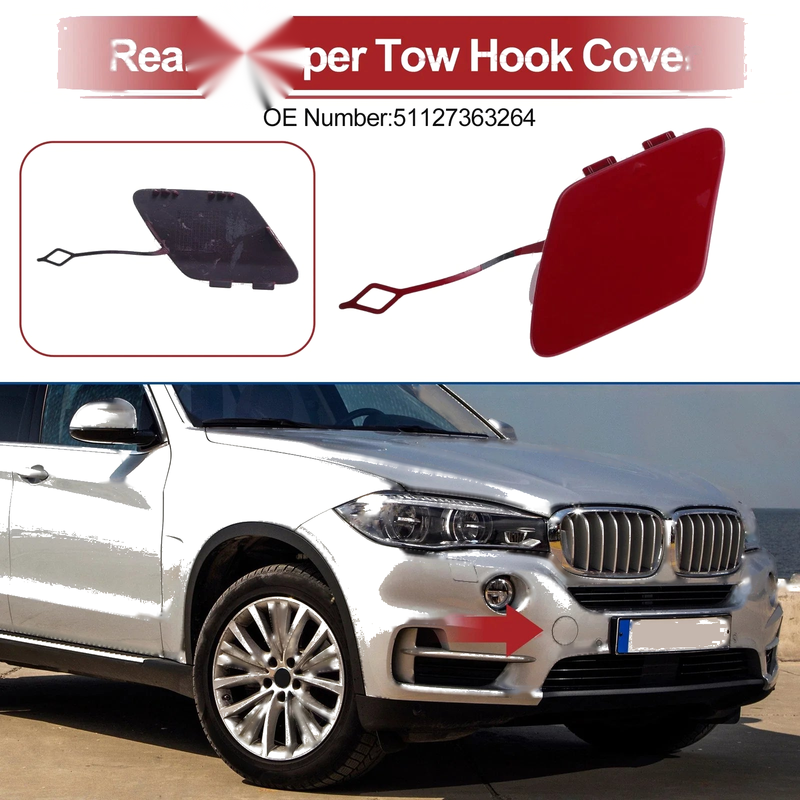 BMW 428i (2014-2016) - 1 Pcs Red Rear Bumper Tow Hook Cover