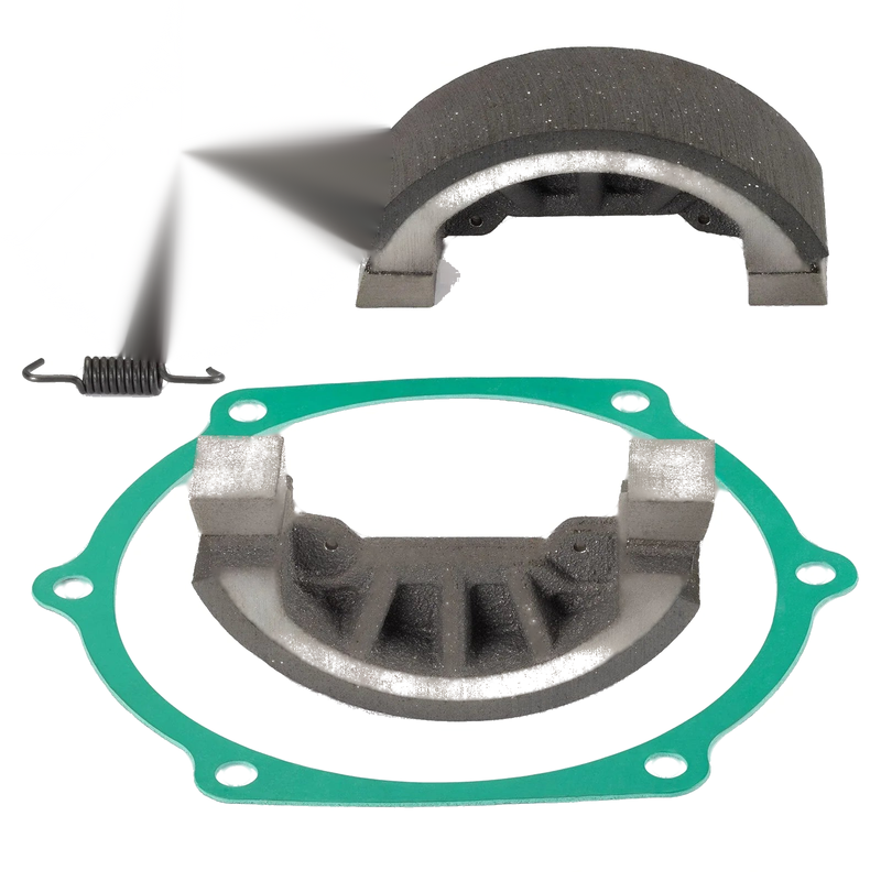 John Deere 750 770 790 2 x Brake shoes w/ Gasket Kit