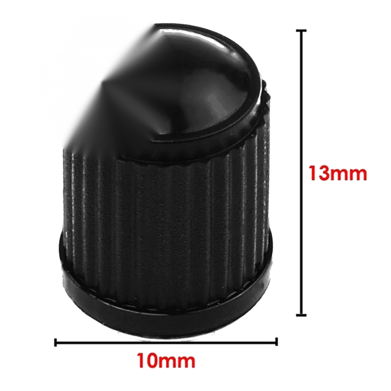 20 x Car Tyre Valve Black Bike Tyre Plastic Cap Dome Shape Dust Valve