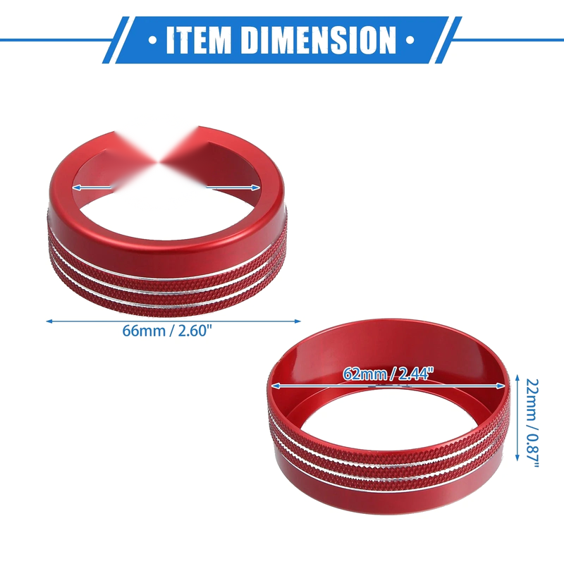 Ford Maverick 2022-2023 Red Gear Shift Knob Cover Trim