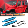 Jeep Wrangler JK JL (2018-2023) Black Blue Car Door Limiting Straps