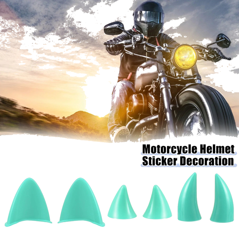 Motorcycle Blue Set Cat Ears Style Devil Horn Decoration