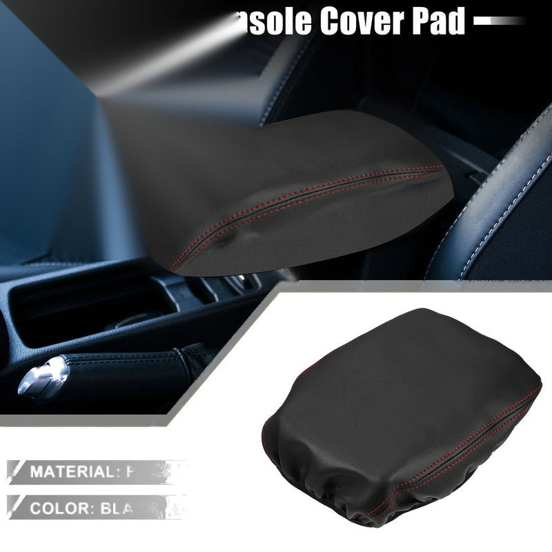 Mitsubishi Outlander 2022-2023 Black Red Stitch Center Console Cover