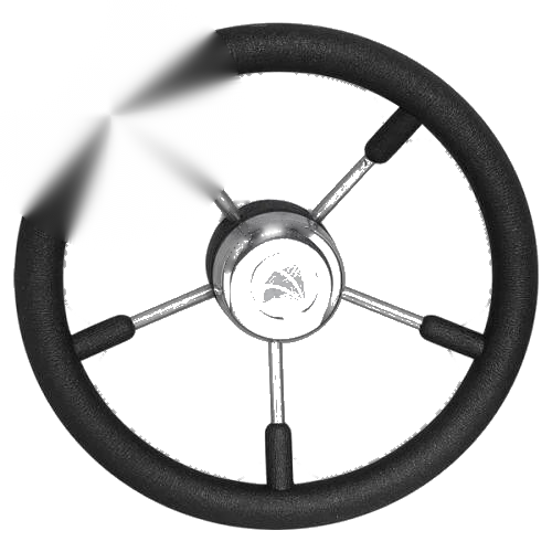 Relaxn Models Boat Steering Wheel 350mm Non-Magnetic Stainless Steel