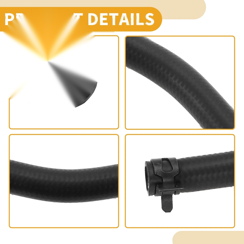 Ford Focus C-Max 2003-2007 Rubber Black 1 x Piece Radiator Hose