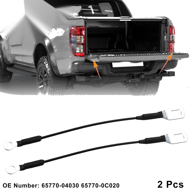 Toyota Tacoma 2 x Tailgate Cables Lift Gate Straps (1995–2003)