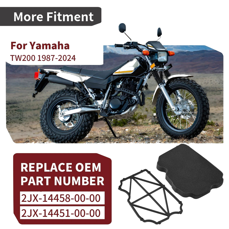 Yamaha TW200 TW 200 Trailway Air Filter & Guide Holder (1987–2001)