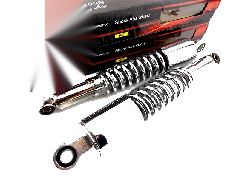 Honda SL125 350mm Chrome Rear Shock Absorbers