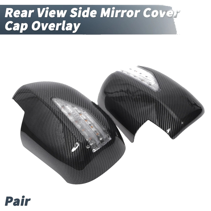 Lexus RX330 RX300 Rearview Mirror Cover Overlay Black Carbon Fiber (2003)