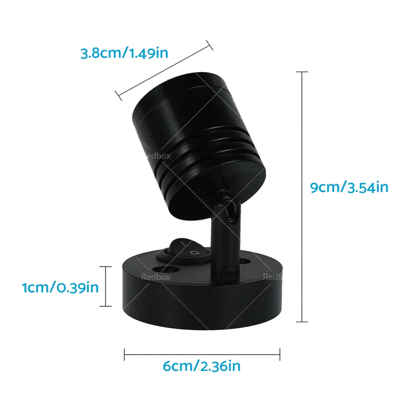 Caravan Camper LED Interior Spot Reading Lights (12V)