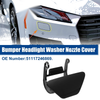 BMW 5 Series F10 Black Headlight Washer Spray Nozzle Cover Cap