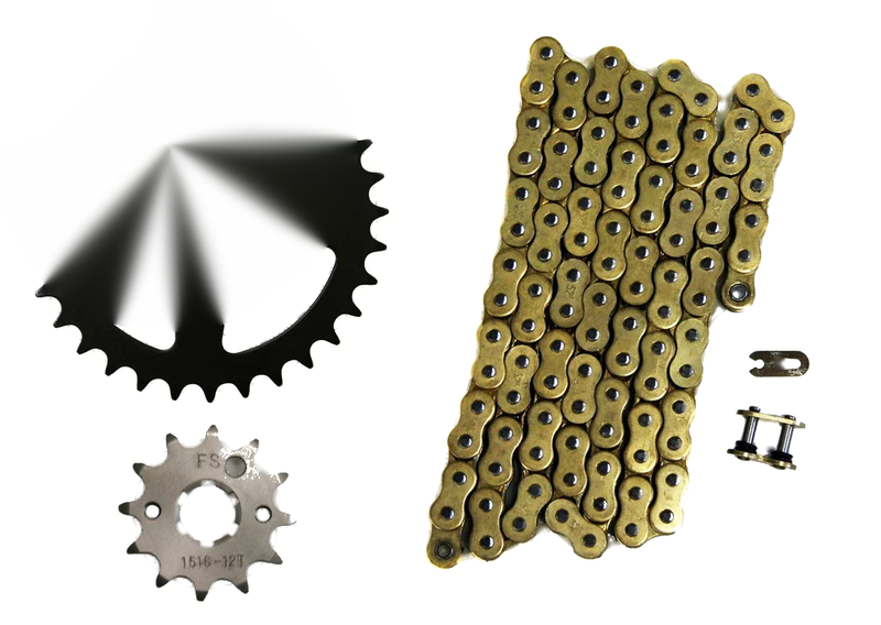 Yamaha Grizzly 125 520x74 O-Ring Drive Chain, 12/32 Sprockets (2004–2013)