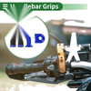 Motorcycle Hand Grips Cover End Grips Diamond Pattern Rubber