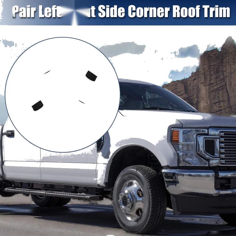 Ford F250 F350 F450 Left Right Pillar Decorative Covers (1999-2007)