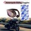 Motorcycle Riding Goggles Multicolour Lens Brown Frame Cycling Sunglasses