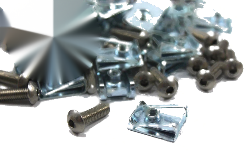 25 x Motorcycle Fairing Clips Stainless Bolts M5 Zinc Spire Clip Chimney Nut