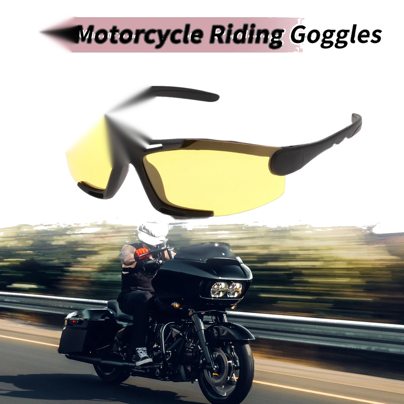 Motorcycle Motorcycle Riding Goggles Yellow Lens Tri-acetyl Cellulose
