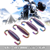 4pcs Stainless Steel Colorful Swivel Motorcycle Exhaust Pipe Springs