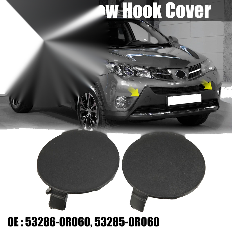 Toyota RAV4 Tow Hook Cover 1pair Car Front Bumper