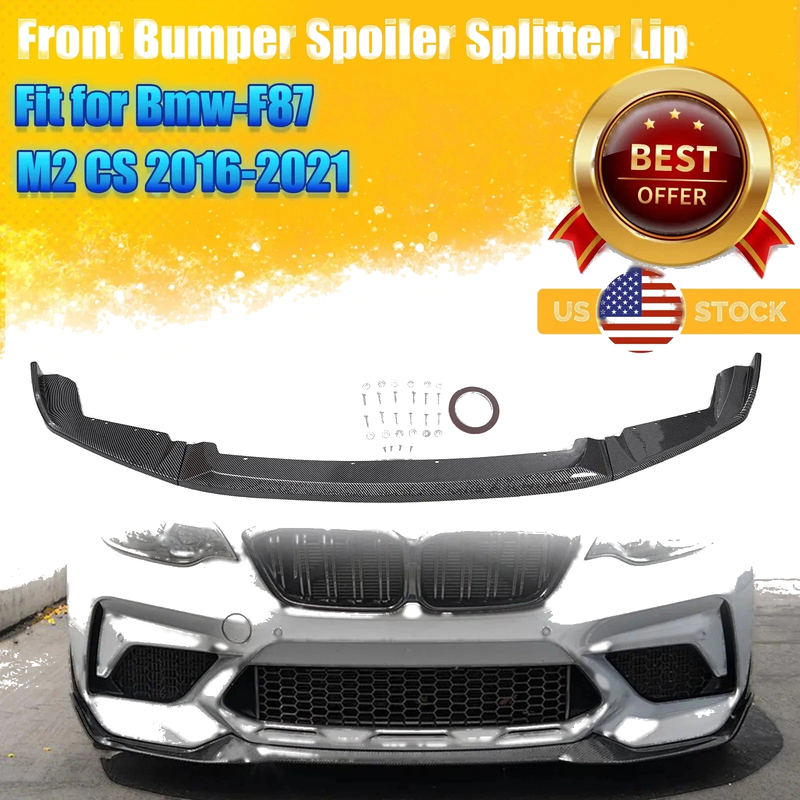 BMW F87 M2 Carbon Black CS Style Front Lip Spoiler (2016-2021)