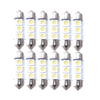 Universal () 12 x 5050 36mm SMD Car Interior Dome LED Light Bulbs