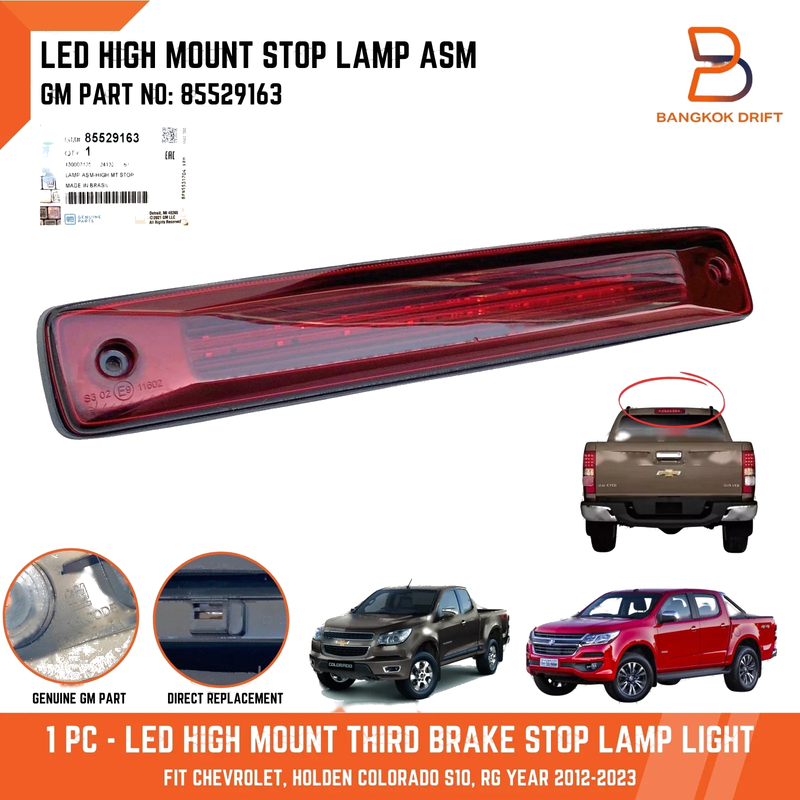 Holden Colorado LED Third Brake Lamp High Mount Stop Light (2012-2023)