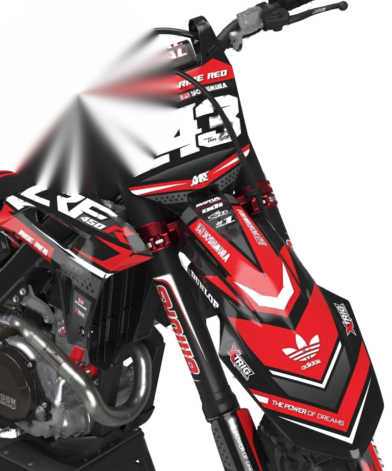 Honda CRF 450R (2021-2024) - Collide Style Decals Full Custom Graphic Kit