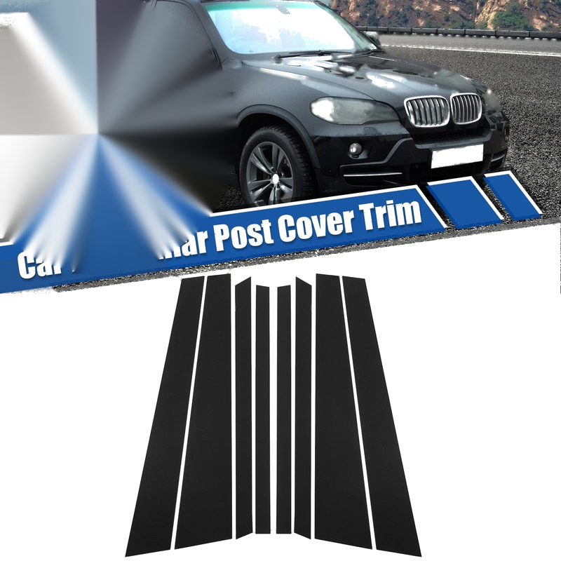 BMW X5 Pillar Posts Cover Trim Glossy Black (2007 - 2014)