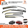 Isuzu D-Max White Pearl Visor Rain Shield Weather Guard (2012-2019)