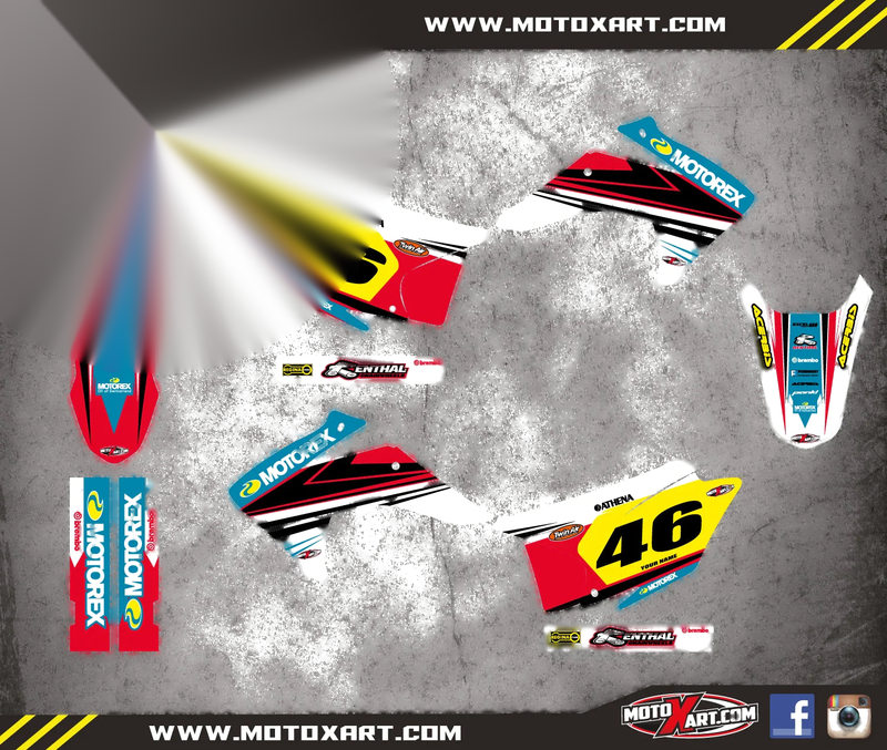 Honda CRF 230F (2015-2018) STRIKE Stickers Custom Graphics Full Kit