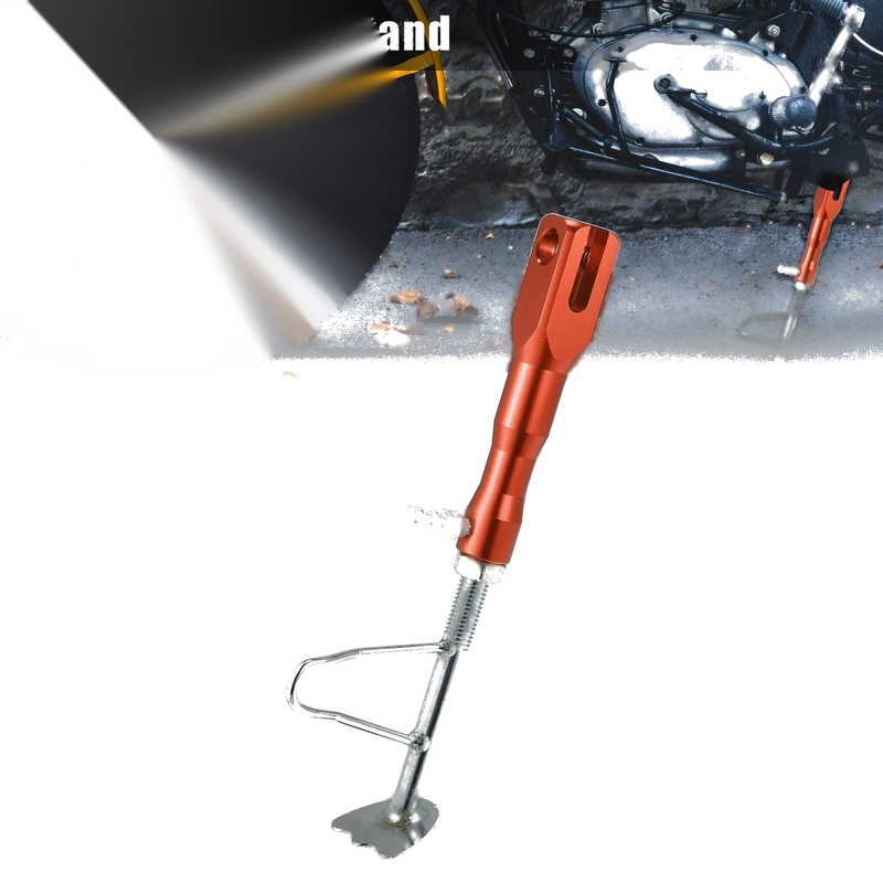 Motorcycle Orange Kickstand Side Support