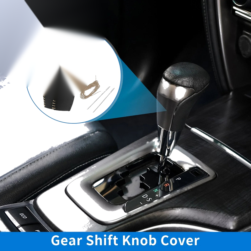 Toyota RAV4 1pc Gear Shift Knob Cover Black Beige Faux Leather (2013–2016)