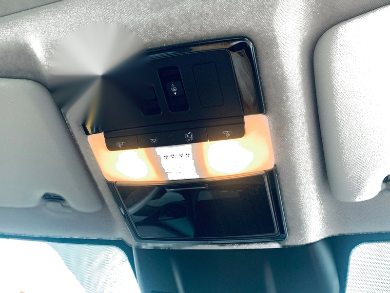 Nissan Rogue (2021-2023) 3 x Black Trim Steel Front Reading Light Cover