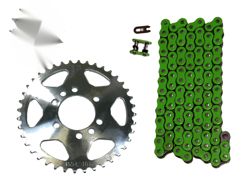 Suzuki QuadSport Z400 Green 520x98 O-Ring Chain&14/41 Sprockets (2003–2008)